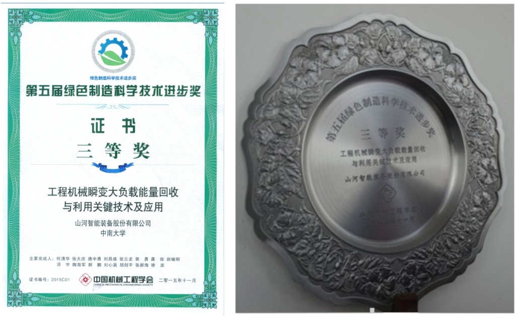 乐投网站智能荣获中国机械工程学会“绿色制造科技进步奖”
