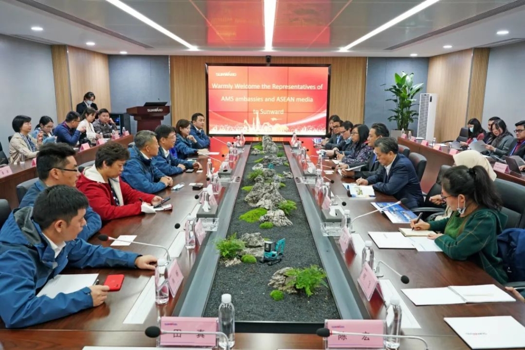 东盟联合参访团考察乐投网站智能