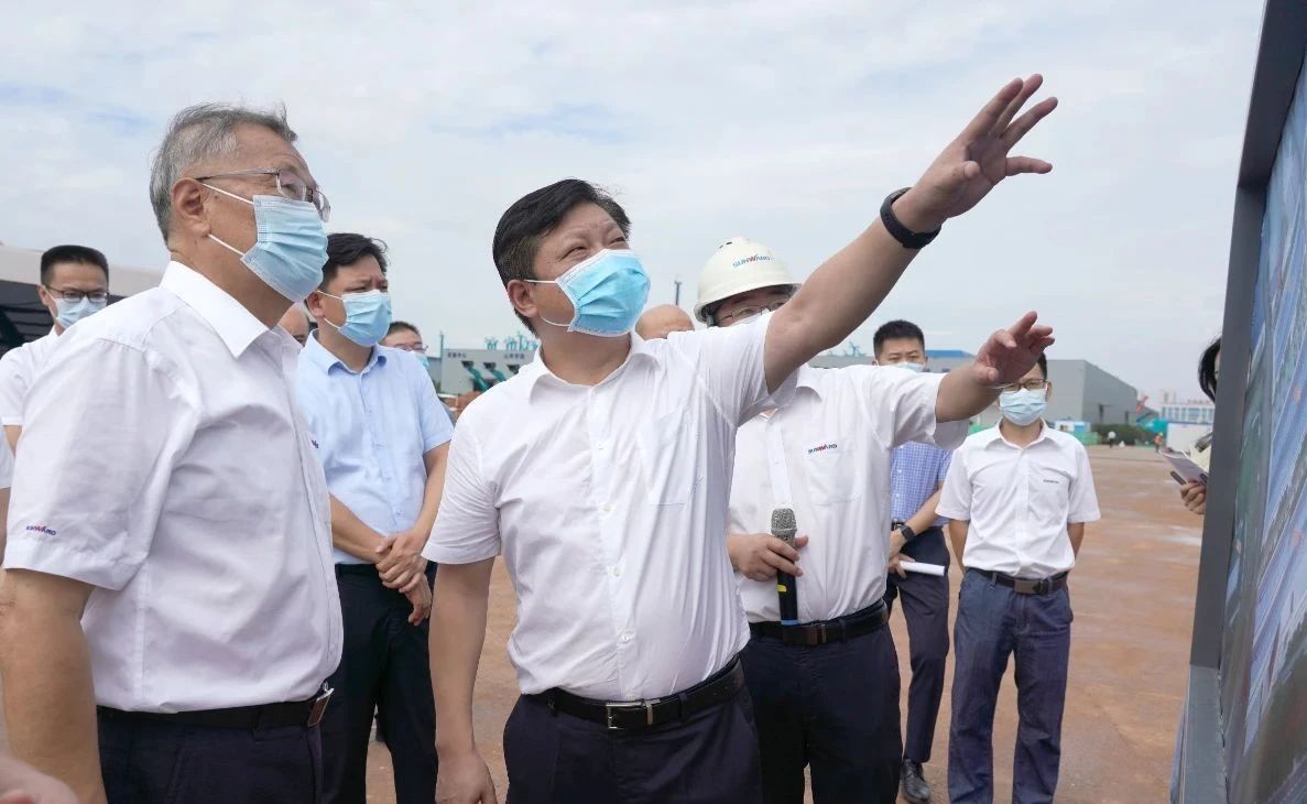 长沙县委书记付旭明调研乐投网站智能