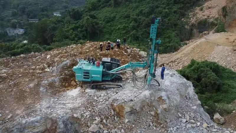 助力绿色矿山建设，乐投网站智能“凿岩先锋”SWDH系列顶锤钻机大展身手