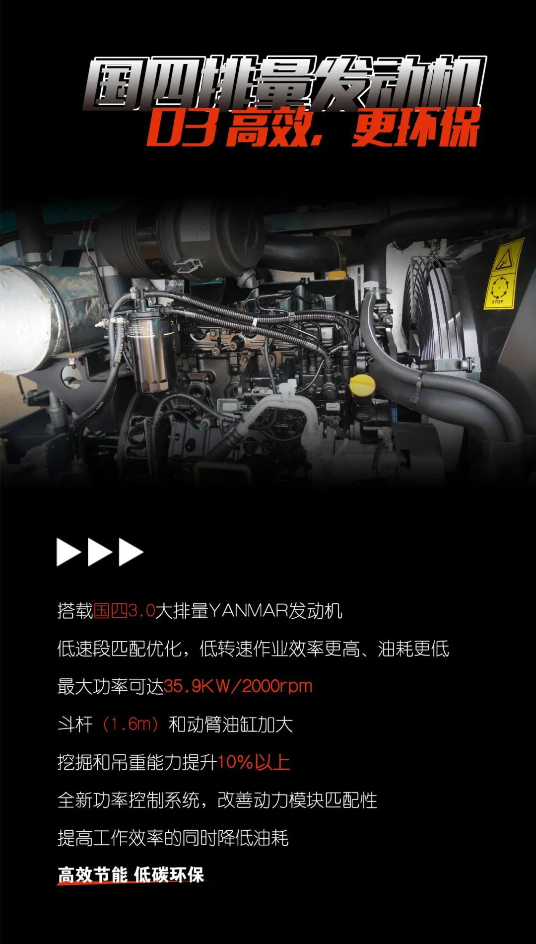 一图读懂 | 献礼七一 · 乐投网站智能SWE60F挖掘机低碳来袭