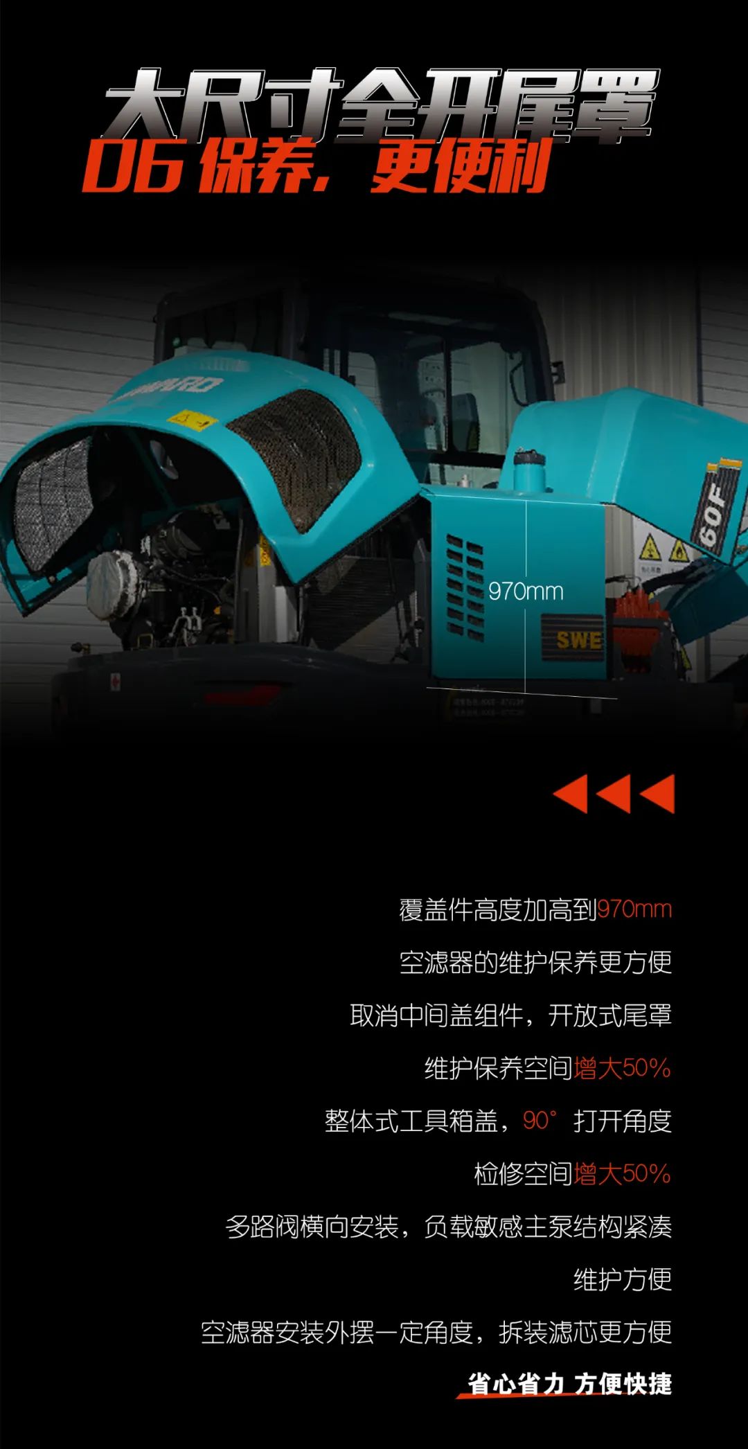 一图读懂 | 献礼七一 · 乐投网站智能SWE60F挖掘机低碳来袭